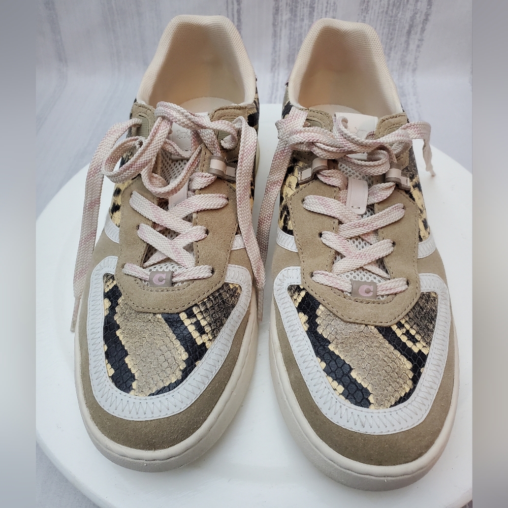 COACH Citysole Court Leather Sneaker - Beechwood/ Aurora Sz 10B - Picture 5 of 14